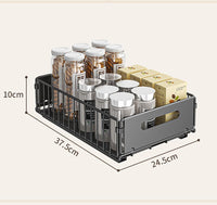 Garvee Ausziehbares Küchenregal, Küchen-Organizer mit Stauraum, 24,5 × 37,5 × 10 cm, für Küche und Vorratsraum