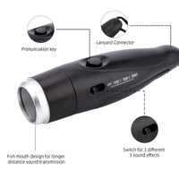 Garvee Elektronische Pfeife Mit Lanyard, 3 Töne, 125 dB, Wiederaufladbar, ABS, Für Sport & Notfälle, Gelb