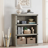 GARVEE Standregal, 4 Ebenen, 80 × 32 × 102 cm, MDF, Industrial-Design, Grau – für Wohnzimmer & Büro - Grau