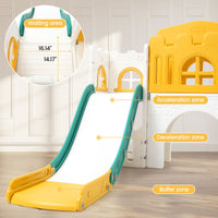 Garvee 8-in-1 Kinder Rutsche – Klettern, Basketballkorb, Tunnel, Stauraum, Modernes Design, 1–3 Jahre