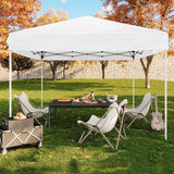 GARVEE Pop-Up Pavillon 3x3 m, Faltpavillon aus 210D Oxford, Robustes Stahlgestell, Wetterfest und Stabil für Camping, Gartenpartys und Outdoor-Events, Weiß - Weiß