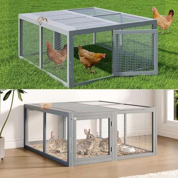 Offenes Garvee Freilaufgehege für Hühner und Kaninchen