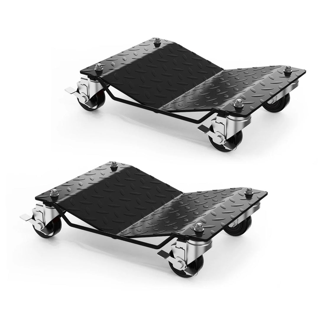 Garvee Auto-Rangierhilfe Set 2 Stück – V-förmige Plattform, 680 kg pro Rangierhilfe, Schwarz