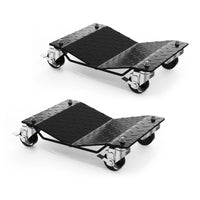 Garvee Auto-Rangierhilfe Set 2 Stück – V-förmige Plattform, 680 kg pro Rangierhilfe, Schwarz
