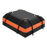 Garvee Auto Dachgepäcktasche 595 L, Wasserdichte Dachgepäckträger-Tasche mit 8 Verstärkten Befestigungsgurten, Faltbar und Reißfest für Reisen, Camping und Urlaub, Schwarz - Schwarz