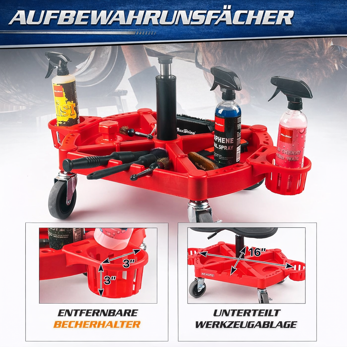 Garvee Werkstatthocker – Einfache Montage in nur vier Schritten