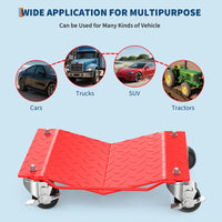 Garvee Auto-Rangierhilfe Set 2 Stück – V-förmige Plattform, 680 kg pro Rangierhilfe, Rot