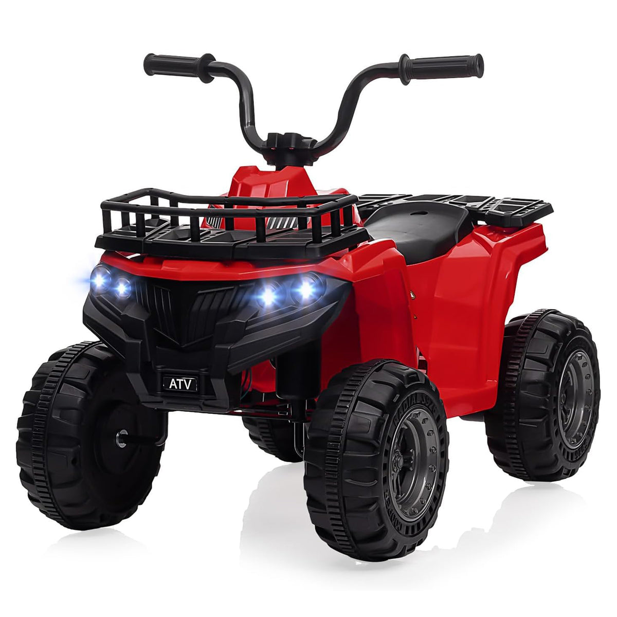 GARVEE Kinder Elektro Quad 12V, Akku Kinderquad mit Musik, Hupe & LED Licht, für Kinder von 2–5 Jahren, Elektrofahrzeug für Outdoor Spiel