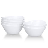 Garvee Keramik Müslischale 15,2 cm Porzellanschalen-Set Weiß für Müsli Salat Dessert Suppe Mikrowelle Spülmaschinenfest - 