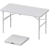 Garvee Campingtisch Klappbar 120 × 60 cm, Höhenverstellbarer Falttisch mit Tragegriff, Leicht und Platzsparend für Camping, Picknick, Garten, Balkon und Festival