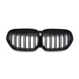 Garvee Auto Kühlergrill Doppelstreben für X1 F48 F49 2020-2022, ABS Kunststoff, Schwarz, Frontstoßstange, Wetterfest, Verbesserte Kühlung