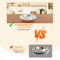 Garvee Chafing Dish 4er-Set 5 L aus Edelstahl, rund in Roségold, Buffet-Speisenwärmer für Catering, Hochzeiten und Events