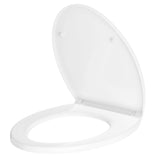 Garvee WC Sitz Doppellagig O-Form Weiß PP Kunststoff Toilettendeckel Universelle Passform