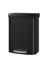 Garvee Küchenmülleimer, mit Soft-Close, rostbeständig, rutschfest, Metall & ABS, Industrie-Stil, Schwarz - Schwarz