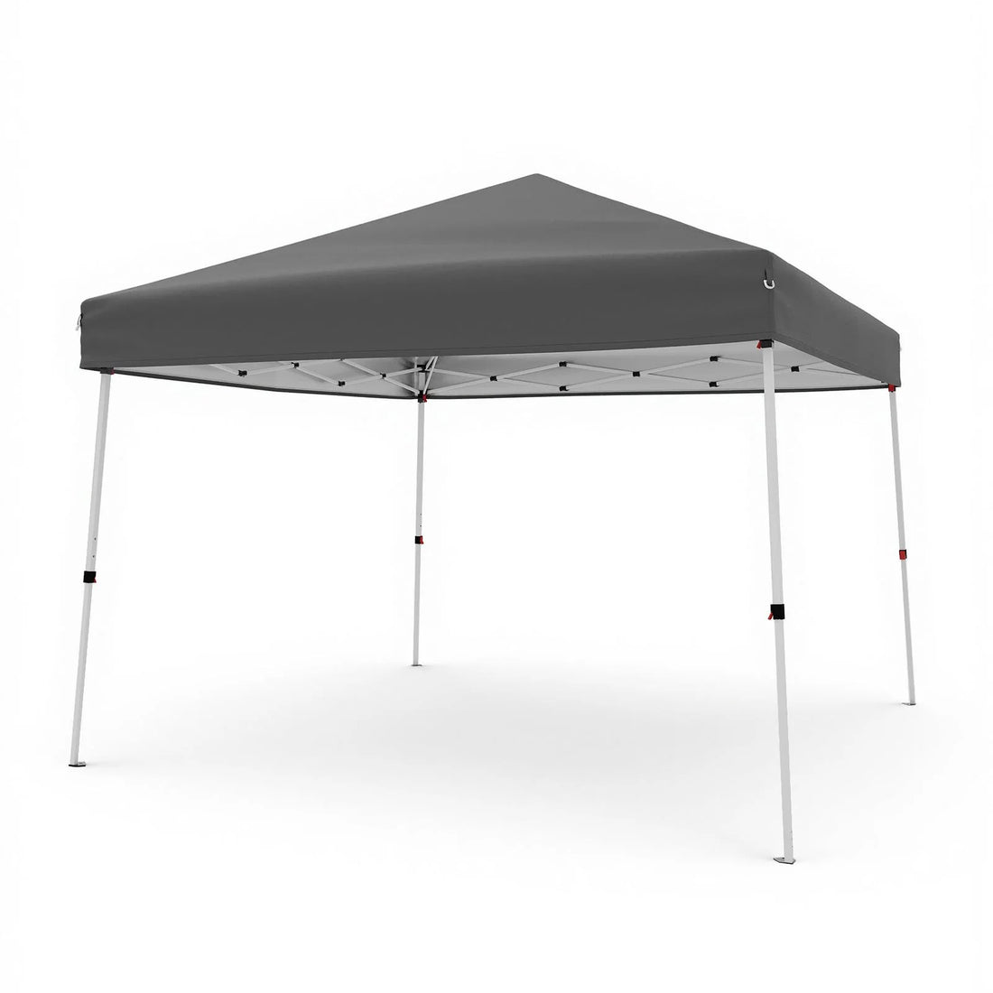 Garvee Faltpavillon 3 × 3 m, Pop-up Pavillon mit UPF 50+ Sonnenschutz, 210D Oxford-Dach, höhenverstellbarem Stahlrahmen & Tragetasche, Grau