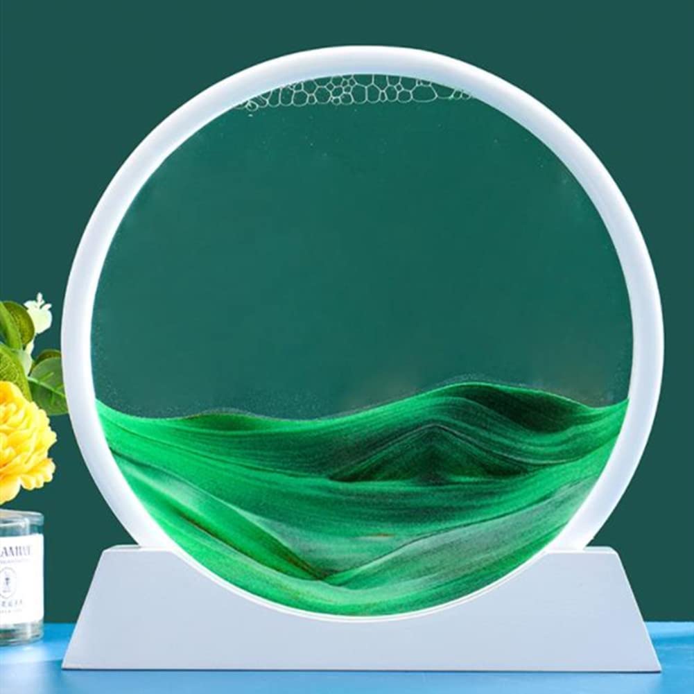 Garvee Sandbild mit fließender Sandlandschaft für Schreibtisch und Büro
