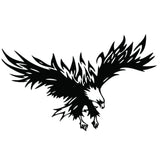 Garvee Flying Wings Adler Autoaufkleber Vinyl 50x30cm für SUV & Offroad Schwarz - Schwarz