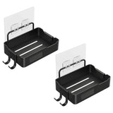 Garvee 2er Set Seifenhalter Ohne Bohren Edelstahl Schwarz Für Dusche Badezimmer Küche 304 Edelstahl