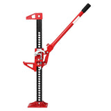 Garvee Hochhub-Wagenheber 3,2 t Tragkraft, Verstellbar 13–65 cm, aus Stahl für Gelände, Traktor & SUV （Rot） - Rot
