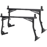 Garvee Verstellbarer Pickup Leiterträger 123–185 cm, Robuster Ladeflächenträger aus Stahl, Bohrfreie Montage für Pickups, Schwarz