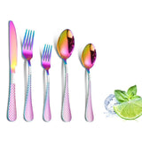 Garvee Geschirrset, pflegeleicht, Edelstahl, Modern, Mehrfarbig, für Alltag, Familienessen & Gäste - Mehrfarbig
