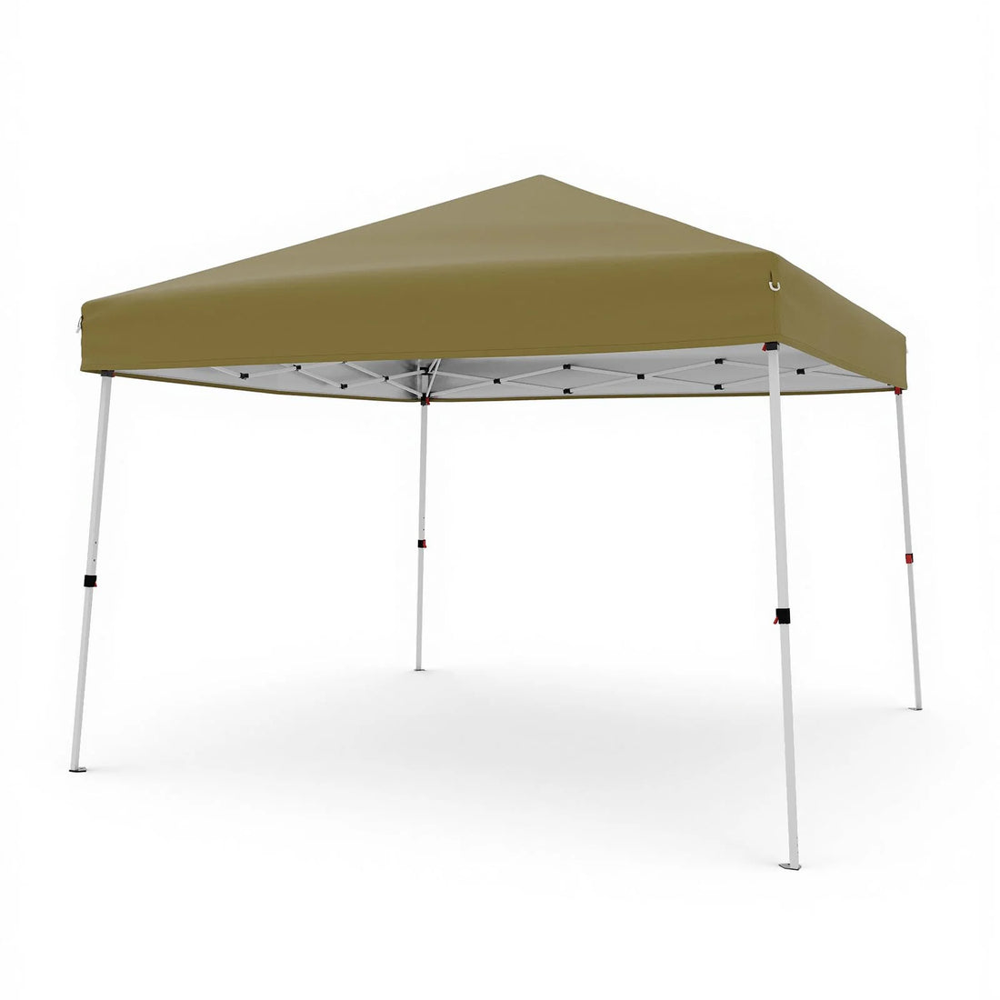 Garvee Faltpavillon 3 × 3 m, Pop-up Pavillon mit UPF 50+ Sonnenschutz, 210D Oxford-Dach, höhenverstellbarem Stahlrahmen & Tragetasche, Khaki