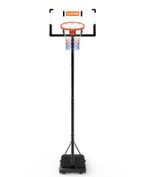 Garvee Basketballkorb Outdoor Höhenverstellbar 100-305cm Stabiles Metallgestell Wetterfestes Backboard Mobiles Rollenset Für Garten & Terrasse