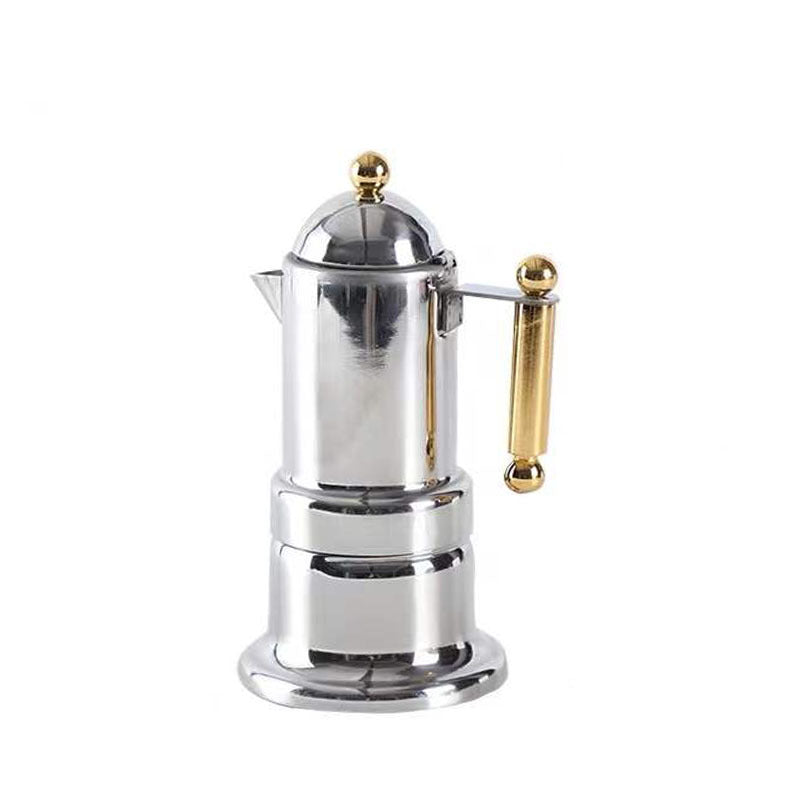 Garvee Induktions-Espressokocher Edelstahl – 4 Tassen, Für Induktionsherde, Perfekt für Kaffeeliebhaber