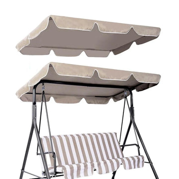 Garvee Schaukelstuhl Dach Ersatz 3-4 Sitzer, Wasserdicht, Winddicht, Reißfest, Für Garten & Veranda