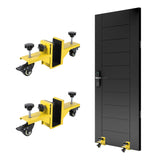 Garvee 2-Teiliges Türinstallationsset für 0–4,8 cm Dicke Türen, 363 kg Tragkraft, Q235 Stahl, Gelb, Gewerblich & Wohnbereich - Gelb