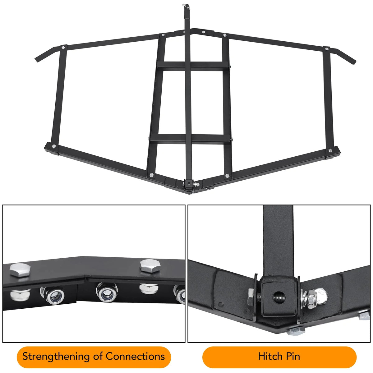 Garvee Grader 180 cm Für ATV/UTV, Verstellbar, Stahl, Pin Hitch, Für Garten & Rasen