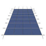 Garvee Sicherheits-Poolabdeckung Für Rechteckpools 18x34 FT, Langlebiges PP-Material, UV-Beständig, 500 lbs Tragkraft, Inkl. Montagematerial, Garten & Hotel - Blau