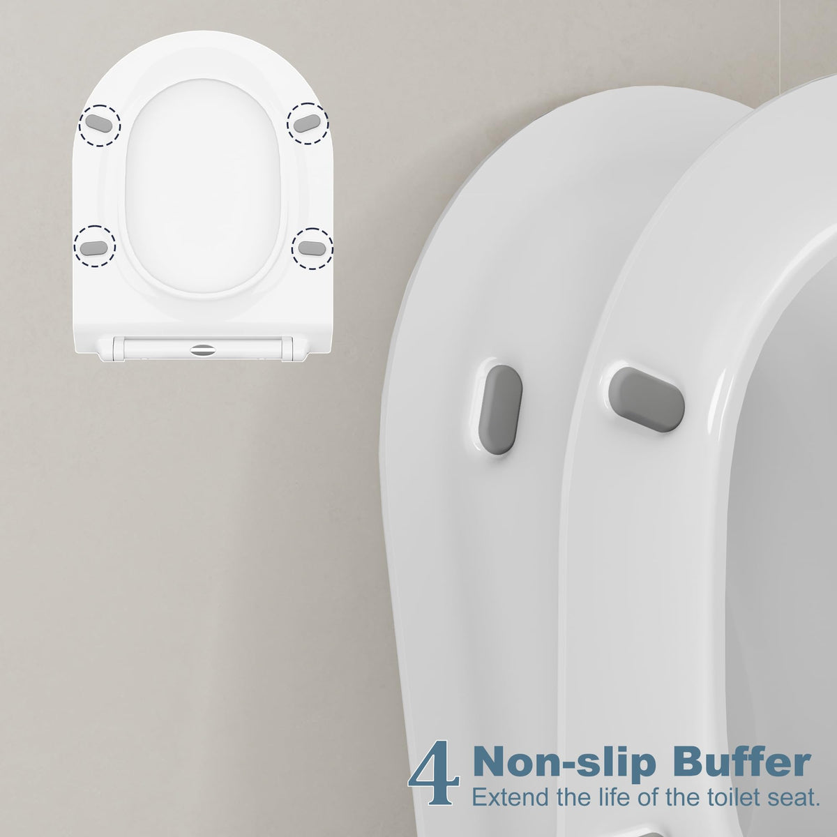 Top Fix WC Sitz Edelstahl Scharniere