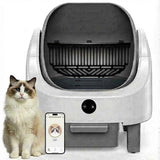 Garvee Automatische Katzentoilette Selbstreinigend mit App-Steuerung, 11 Sicherheitssensoren, 9 L Abfallbehälter, Geruchskontrolle, Open-Top-Design, Leise unter 32 dB