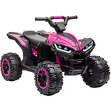 Garvee 12V Kinder-Quad, elektrisches ATV für Kinder mit Musikfunktion, Hupe und LED-Scheinwerfern, 83 × 53 × 56 cm, für Kinder von 3 bis 8 Jahren, Rosa - Rosa