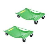 Garvee Auto-Rangierhilfe Set 2 Stück – 8,9 cm Stahlrollen, 2268 kg Tragkraft, Robust & Vielseitig, Grün - Grün