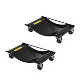 Garvee Auto-Rangierhilfe Set 2 Stück – 8,9 cm Stahlrollen, 2268 kg Tragkraft, Stabil, Schwarz - Schwarz