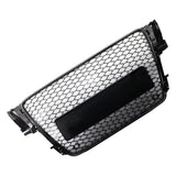 Garvee Frontstoßstange Kühlergrill Wabendesign für A5 B8 8P0 2008-2012, Langlebig Kunststoff, Auto Frontschutz, Ersatzteil, Schwarz