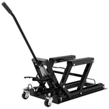 Garvee Motorradheber Hydraulisch, 680 kg Tragkraft, Höhenverstellbar, Stahl, für ATV & Dirt Bike, Schwarz - Schwarz