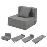 GARVEE Schlafsofa Modular, mit Sitz- & Schlaffunktion, Schaumstoffpolsterung, 182 × 71 × 15 cm, Grau