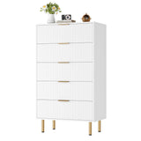 Garvee Couchtisch, 113 × 48 × 21 cm, Fernbedienung, LED, Kippschutz, Weiß - Weiß