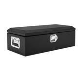 Garvee Werkzeugkasten für Lkw-Ladefläche 76 × 33 × 25 cm, Werkzeugbox mit Seitengriff & Schloss, Kompakte Staubox für Pickup, LKW, Wohnmobil & Anhänger, Schwarz - Schwarz