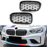 Garvee Creyteg F20 Auto Kühlergrill Passend für BMW 1er F20 F21 2011-2014 Glanz Schwarz Front Grille