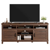 Garvee TV-Schrank, 180 cm, Fernbedienung, Kippschutz, Belüftung, Braun - Braun
