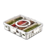 Garvee Kühlschrank-Organizer mit Deckel Stapelbar für Obst Gemüse Lebensmittel und Getränke, Praktisch, Transparent, mit Stauraum, mit Schubladen