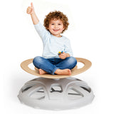 Garvee Sensorischer Drehstuhl für Kinder von 3–12 Jahren, 360° Drehspielzeug mit Haltegriff, rutschfester Basis und bis zu 100 kg Tragkraft, für drinnen und draußen - Beige