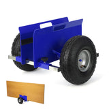 Garvee verstellbarer Plattenroller bis 272 kg Tragkraft, Plattentransportwagen aus legiertem Stahl mit 25,4-cm-Luftreifen und Schutzauflagen, Blau - Blau
