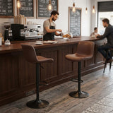 Garvee Esszimmermöbel, 4 Stück, LED, Kippschutz, Integrierte LED-Beleuchtung, Kaffeebraun - Kaffeebraun