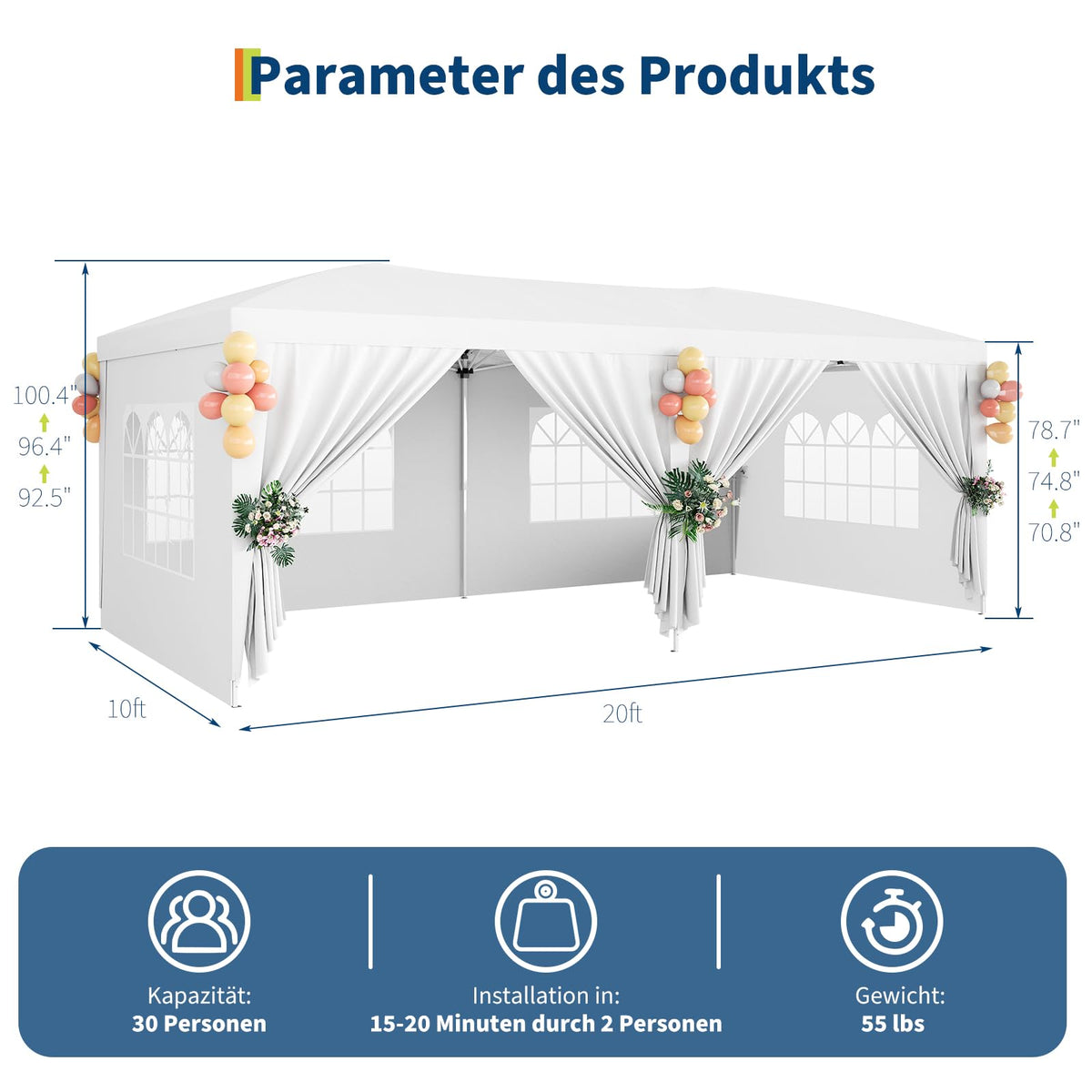 Garvee Pavillon Gesamtansicht