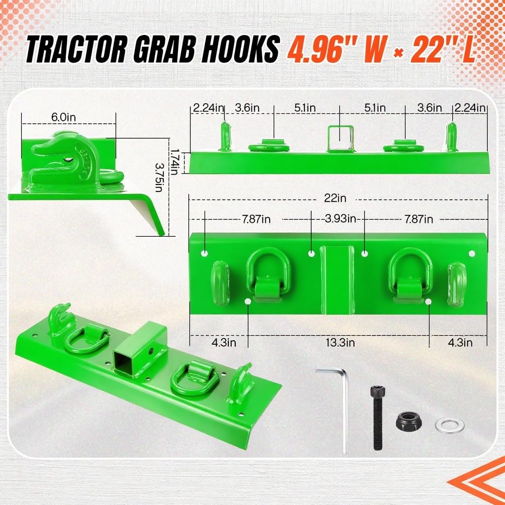 5-cm-Aufnahme des Garvee Traktor-Greifhakens